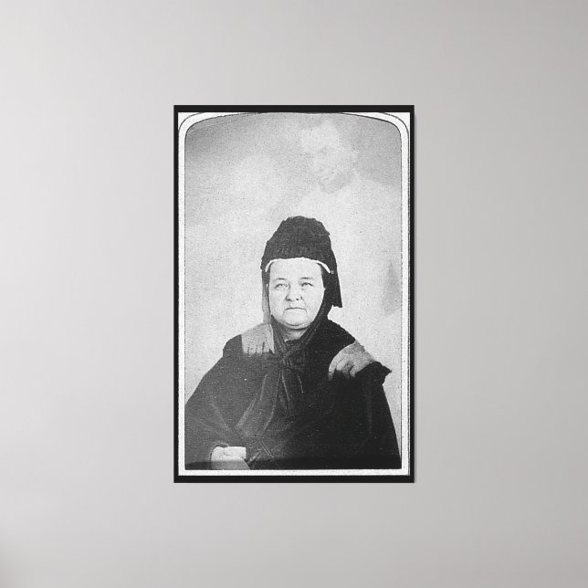 Toile Fantôme d'Abraham Lincoln avec Mary Lincoln 1869 (Recto)