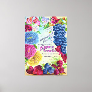 Toile Farmers Seed Company Publicité Vintage