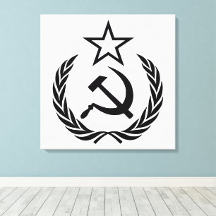 Toile Faucille et marteau, URSS, CCCP, communisme