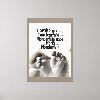 Toile Fearful et merveilleusement fait