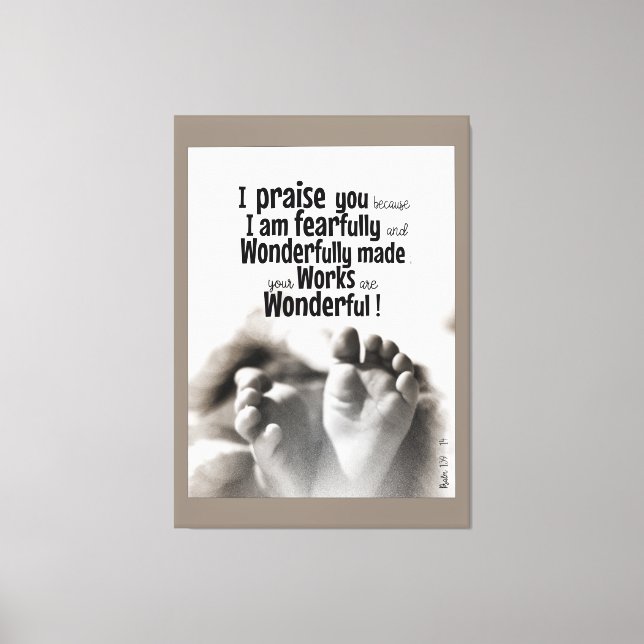 Toile Fearful et merveilleusement fait (Recto)