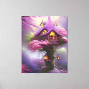 Toile Fée Cherry Blossom Maison Imaginaire Canvas