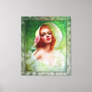 Toile Femme à tête rouge par Pearl Frush Brudon