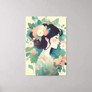Toile Femme abstraite