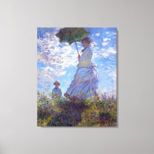Toile Femme au Parasol Claude Monet Fine Art