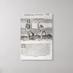 Toile Femme et jeune fille indiennes