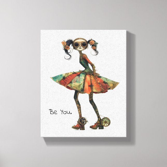 Toile Femme Fantaisiste Capricieuse - Soyez Vous. (Recto)
