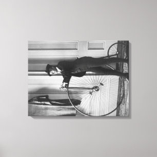 Toile Femme habillée comme homme avec la photographie d