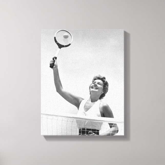 Toile Femme Jouant Au Tennis 2 (Recto)