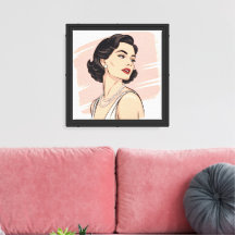 Femme Pin-Up Élégance Vintage