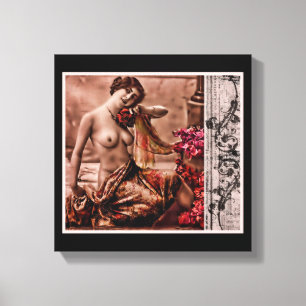 Toile Femme vintage