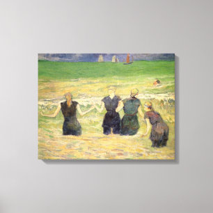 Toile Femmes baignant Dieppe par Paul Gauguin