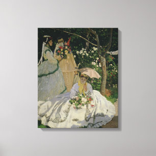 Toile Femmes de Claude Monet dans le jardin