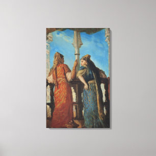 Toile Femmes juives au Balcon, Alger, 1849