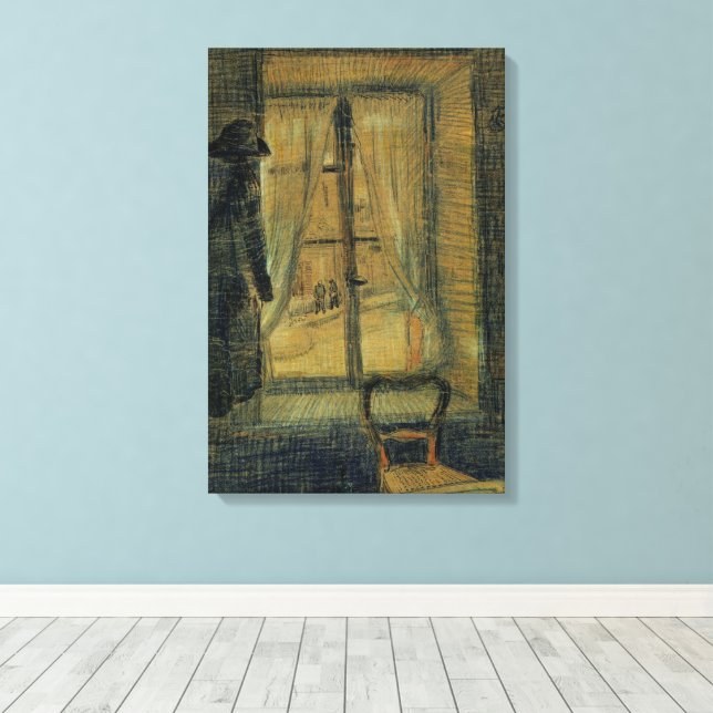 Toile Fenêtre dans Bataille Restaurant par Vincent van G (Insitu (Plancher de Bois))