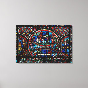 Toile Fenêtre dépeignant le bon Samaritain