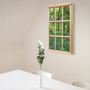 Toile Fenêtre Effet Jardin Fairytale 3D Vue Image