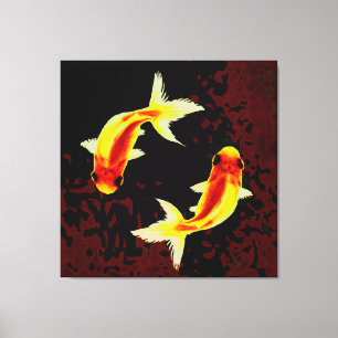 Toile Feng Shui Goldfish