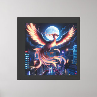 Toile Fênix flamejante