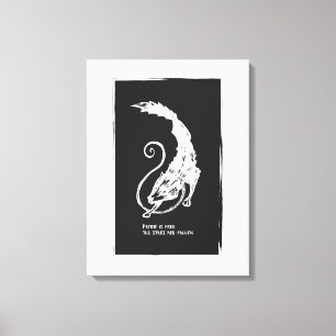 Toile Fenrir Fenris est un chien libre de la mythologie