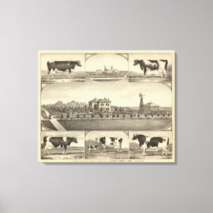 Toile Ferme de pelouse de prairie, Nébraska