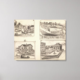 Toile ferme et usines hydrauliques dans Hydeville