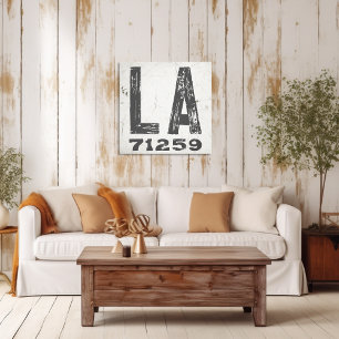 Toile Ferme Rustic State Code postal Louisiane