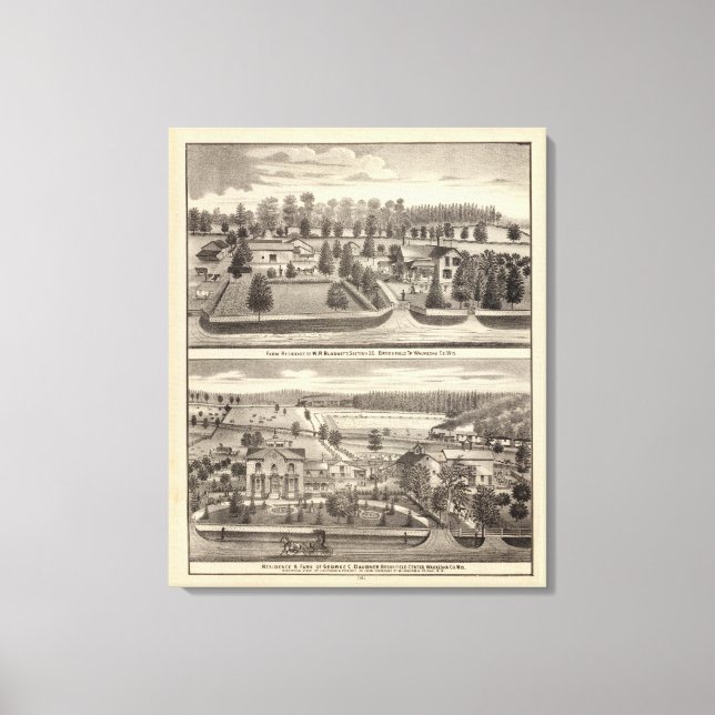 Toile Fermes et résidences de WR Blodgett & GC Daubner (Recto)