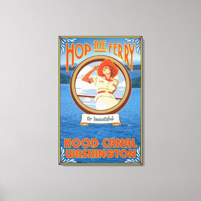 Toile Ferry pour femme - Hood Canal, Washington (Recto)