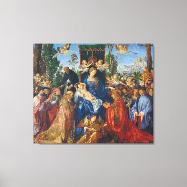 Toile Fête des Garlands Roses (Recto)