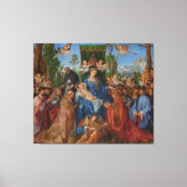 Toile Fête des Garlands Roses, 1506 (huile sur bois) (Recto)
