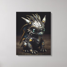 Feu forgé : Le Dragon Bébé En Métal