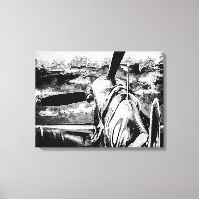 Toile Feu Spitfire À L'Aube (Recto)