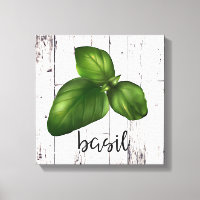 Feuille de Basilic Bois Blanc Cuisine Rustique de 