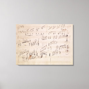 Toile Feuille de score de 'clair de lune Sonata