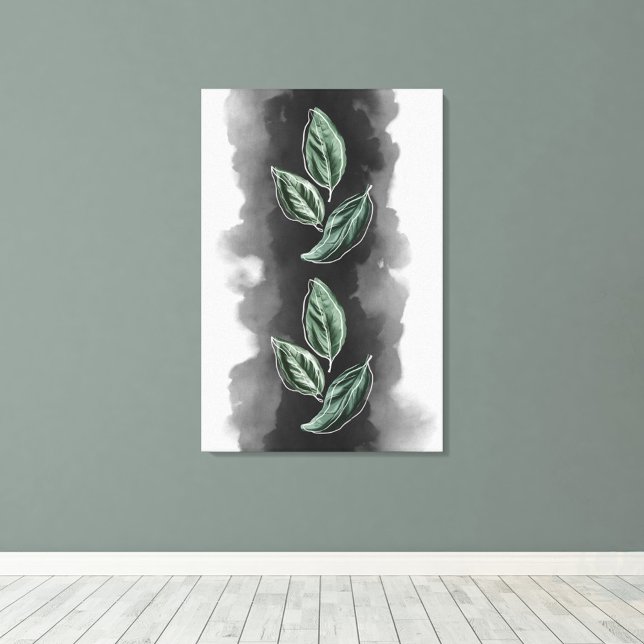 Toile Feuilles botaniques modernes et élégants (Créateur téléchargé)