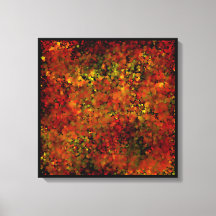 Feuilles d'automne peinture abstraite