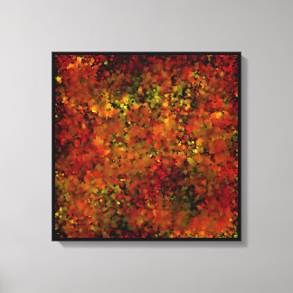 Toile Feuilles d'automne peinture abstraite