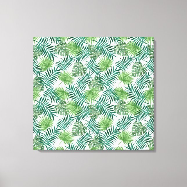 Toile Feuilles de la jungle tropicale (Recto)