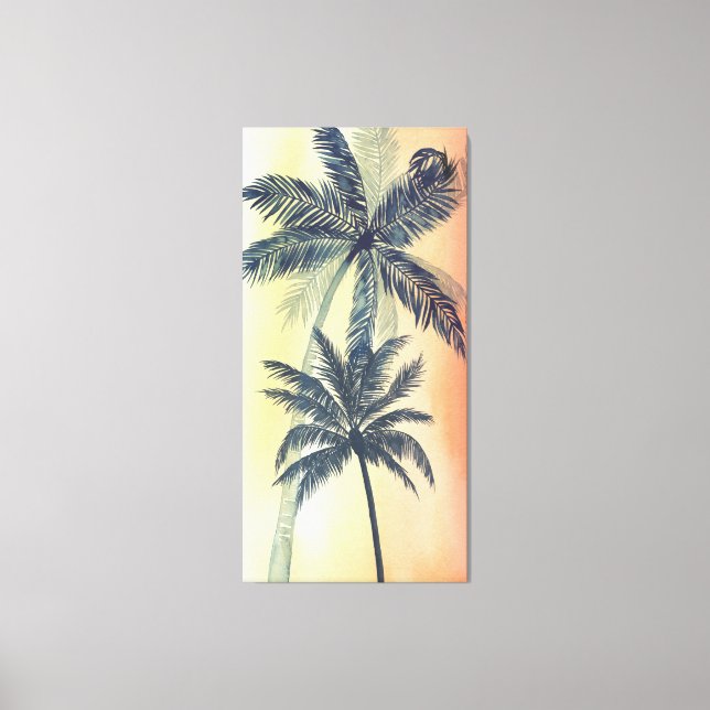 Toile Feuilles de palmiers tropicaux (Recto)