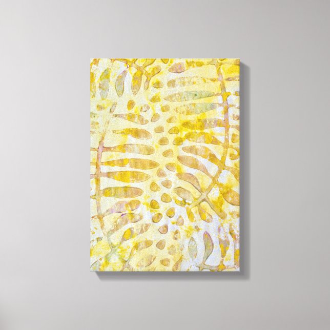 Toile Feuilles dorés Gelli (Recto)