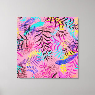 Toile Feuilles tropicaux