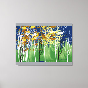 Toile Feuilles volants