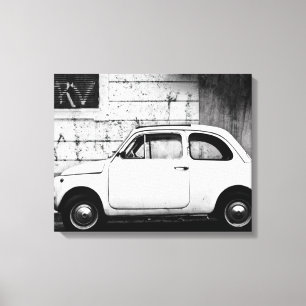 Toile Fiat 500, cinéma vintage en Italie