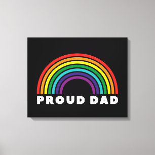Toile Fier père arc-en-ciel
