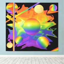 Fierté fabuleuse - Sphères vibrants en danse cosmi