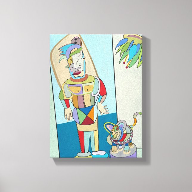 Toile "Filipino and Cat" par Ruchell Alexander (Recto)