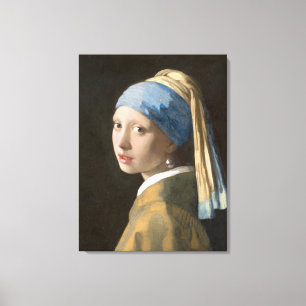 Toile Fille avec une perle