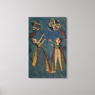 Toile Filles volant des cerfs-volants, Kulu peinture fol