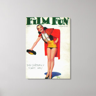 Toile Film Fun Magazine Couverture 8